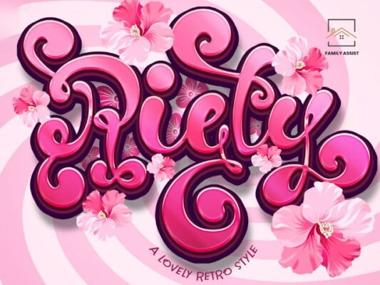 Riety Display Font