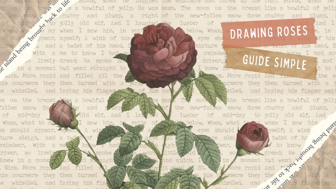 Drawing Roses Guide Simple for Beginners