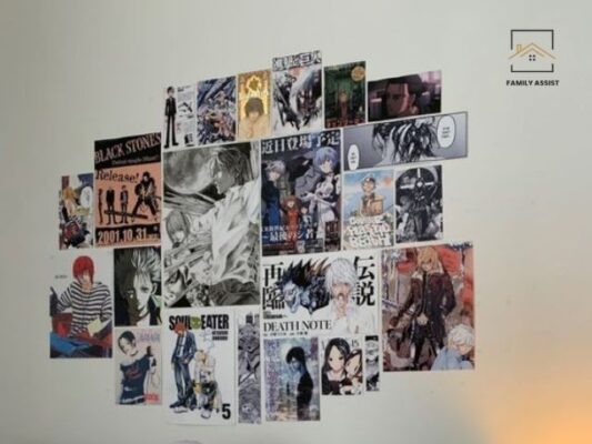 Wall Collage Anime Room Idea
